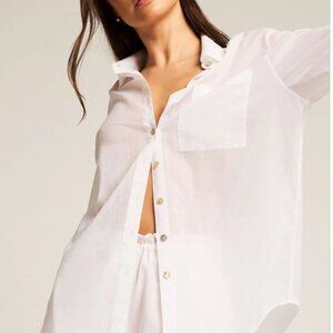 Negative Island Play Semi-sheer top, NWOT